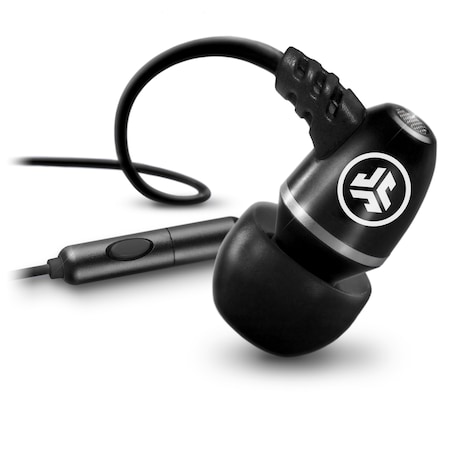 Jlab Metal Wired In Ear Earbuds, Black METAL-BLK-SMLBOX